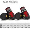 Wholesale 4pcs/set reflective waterproof dog shoes