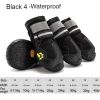 Wholesale 4pcs/set reflective waterproof dog shoes