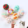 Color Handmade Bouncy Ball Kitten Toys