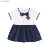 new preppy navy collar dress